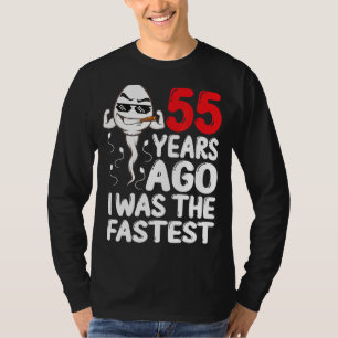 Mens 55. Geburtstagskleid vor 55 Jahren war ich da T-Shirt