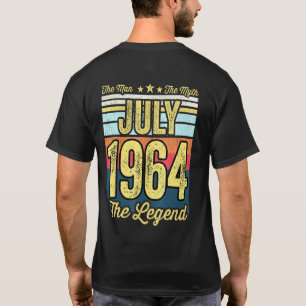 Mens 57. Geburtstag Der Mensch Der Mythos der Lege T-Shirt