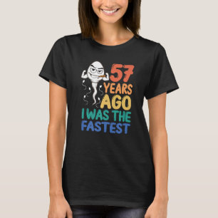 Mens 57. Geburtstagskleid vor 57 Jahren war ich da T-Shirt
