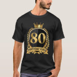 Mens 80th Birthday King 80 Yrs Old Bday Phantastis T-Shirt<br><div class="desc">Mens 80. Geburtstag King Shirt 80 Jahre alt Tag Phantastisch seit 1942</div>