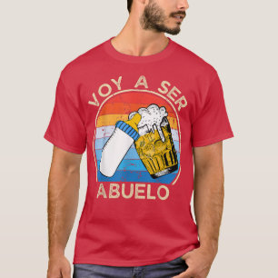 Mens Abuelos Schwangerschaftsankündigung Voy A Ser T-Shirt