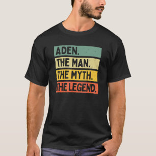Mens Aden Der Mensch Der Mythos Der Legende Person T-Shirt