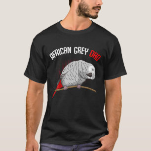 Mens African Gray Parrot Vater Funny Men T-Shirt