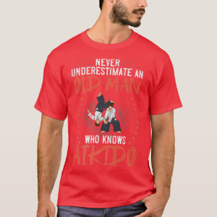 Mens Aikido Martial Arts Fighter Anfängertraining T-Shirt