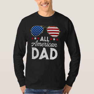 Mens All American Vater Patriotic 4. Juli USA Fl T-Shirt