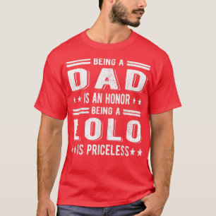 Mens als Lolo Grandpa Best Lolo Großvater D T-Shirt