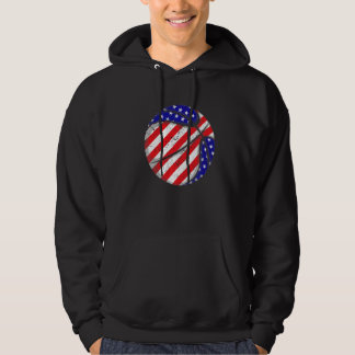 Mens American Flag Basketball 4. Juli USA Männer W Hoodie