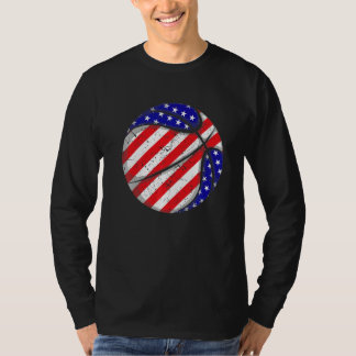 Mens American Flag Basketball 4. Juli USA Männer W T-Shirt