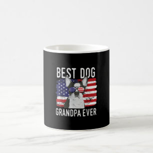 Mens American Flag Best Dog Opa je Boston Kaffeetasse