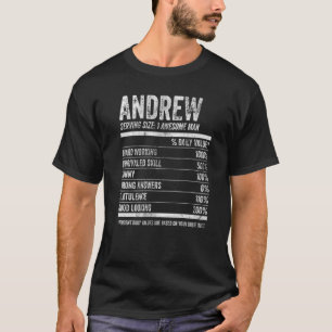 Mens Andrew Nutrition Personalisiert Name Name Fac T-Shirt