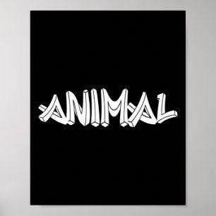 Mens Animal - Gym Fitness Workout Bodybuilding Mot Poster