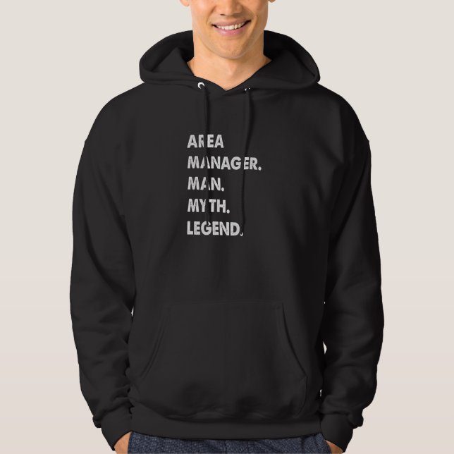 Mens Area Manager Man Myth Legend Premium Hoodie (Vorderseite)