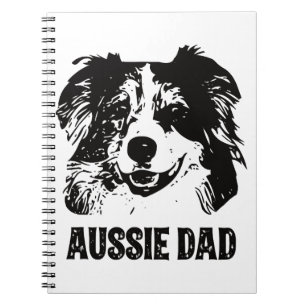 Mens Aussie Vater - Australian Shepherd Dog Vater Notizblock