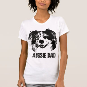 Mens Aussie Vater - Australian Shepherd Dog Vater T-Shirt