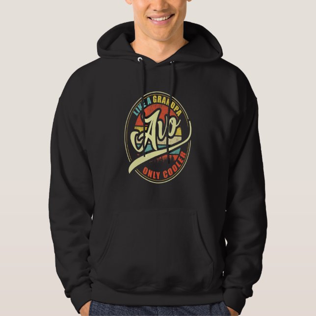 Mens Avo wie ein Opa nur Cooler Hoodie (Vorderseite)