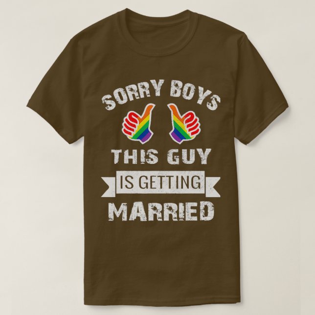 Mens BACHELOR Party LGBT Gay Pride Geschenk Groom  T-Shirt (Design vorne)