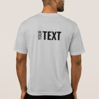 Mens Back Side Print Template Moderner Sport