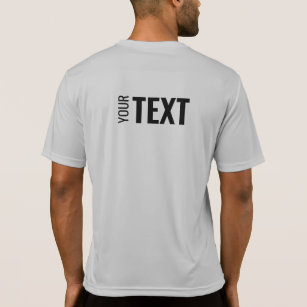 Mens Back Side Print Template Moderner Sport T-Shirt