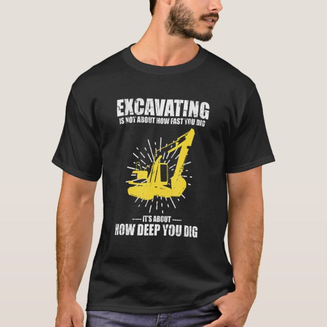 Mens-Baggertreiber-Angebot für Baggerrückstände T-Shirt (Vorderseite)