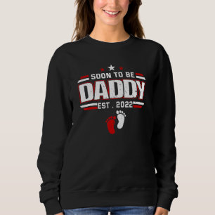 Mens bald Papa 2022 Vatertag zum ersten Mal Sweatshirt