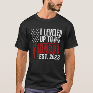 Mens bald Papi 2023 Erster Vater Amerikaner T-Shirt