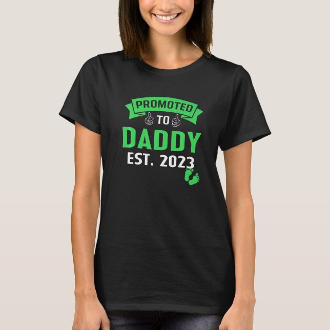 Mens bald zu Daddy 2023 lustig zum Vater E T-Shirt (Vorderseite)