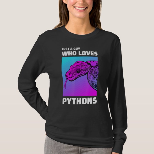 Mens Ball Python Snake T-Shirt (Vorderseite)