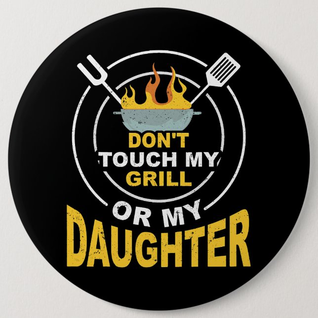 Mens Barbecue Master Barbecue Schürze GRILLEN Gril Button (Vorderseite)