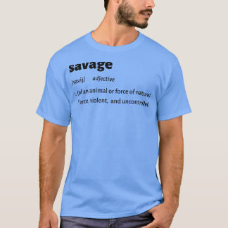 Mens Barbell SavageFunny Workout Gym Motivation Li T-Shirt