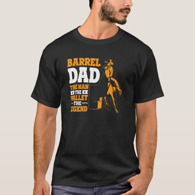 Mens Barrel Vater Der Mann Das Portemonnaie der Le T-Shirt (Vorderseite)
