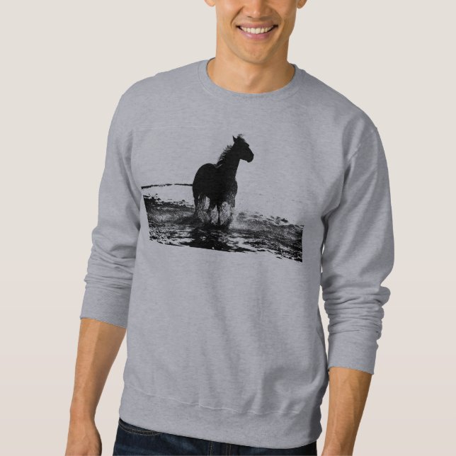 Mens Basic Grau Sweatshirt Template hinzufügen (Vorderseite)