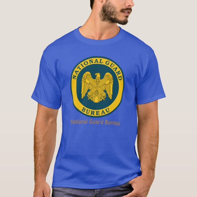 Mens Basic Shirt National Guard Bureau (Vorderseite)