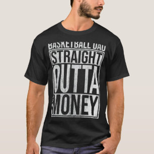 Mens Basketball Vater direkt über Outta Money Bask T-Shirt
