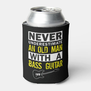 Mens Bass Player Musician Geschenk Vater Großvater Dosenkühler