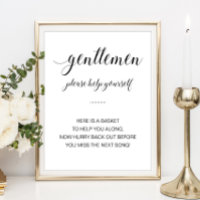 Mens Bathroom Basket Elegantes Hochzeitszeichen