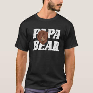Mens Bear Family Animal Daddy Vater Papa Bear T-Shirt