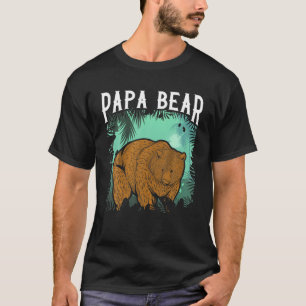 Mens Bear Family Papa Vater Forest Animal Daddy Pa T-Shirt