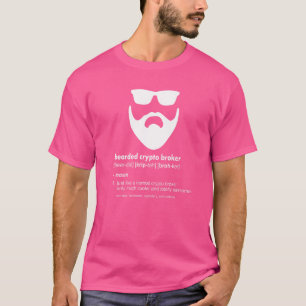 Mens Bearded Crypto Broker Bart Crypto Currencie T-Shirt