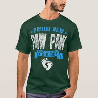 Mens bedrückt stolz neue Paw Paw Es ist ein Junge T-Shirt