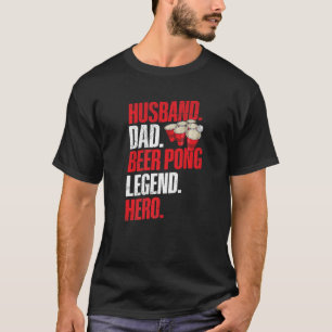 Mens Beer Pong Turnier für Ihr Bier Pong Husba T-Shirt