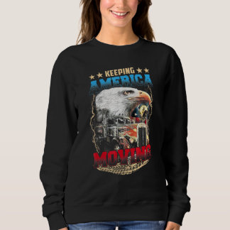 Mens Behaltend Amerika bewegen - Bester amerikanis Sweatshirt