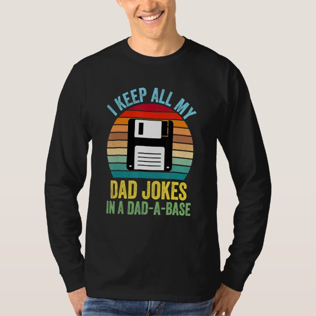 Mens Behielt ich alle meine Vater Witze in einem V T-Shirt (Vorderseite)