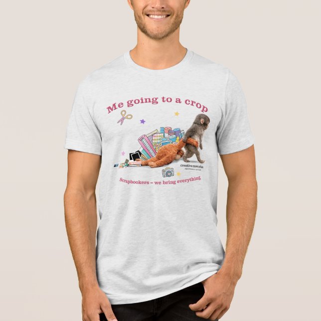 Men's Bella Canvas Tri-Blend Punch Monkey Shirt (Vorderseite)