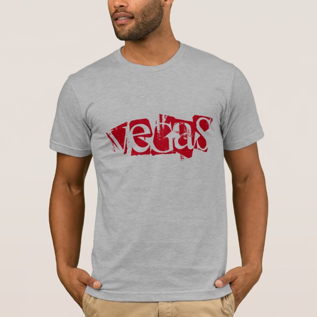 Mens Bella Leinwand T - Shirt-Vegas T-Shirt (Vorderseite)