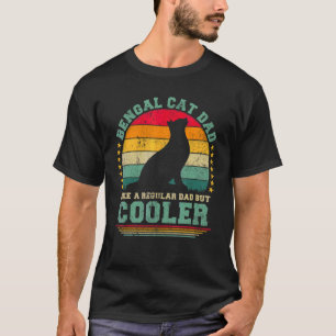 Mens Bengalischer Katzen Vater wie ein regelmäßige T-Shirt