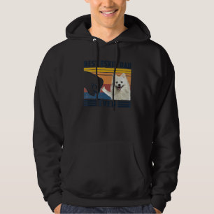 Mens Best American Eskimo Hund Vater je Hund Fathe Hoodie