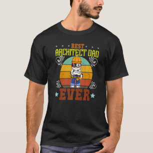 Mens Best Architect Vater je Zeichner Vater's Da T-Shirt