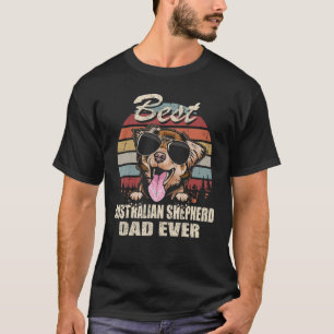 Mens Best Australian Shepherd Vater je Vater's Da T-Shirt