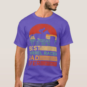 Mens Best Barrel Racer Vater je Vintag Barrel Rac T-Shirt