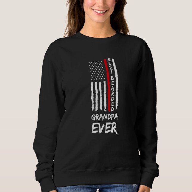 Mens Best Bartpa je Feuerwehrmann Sweatshirt (Vorderseite)